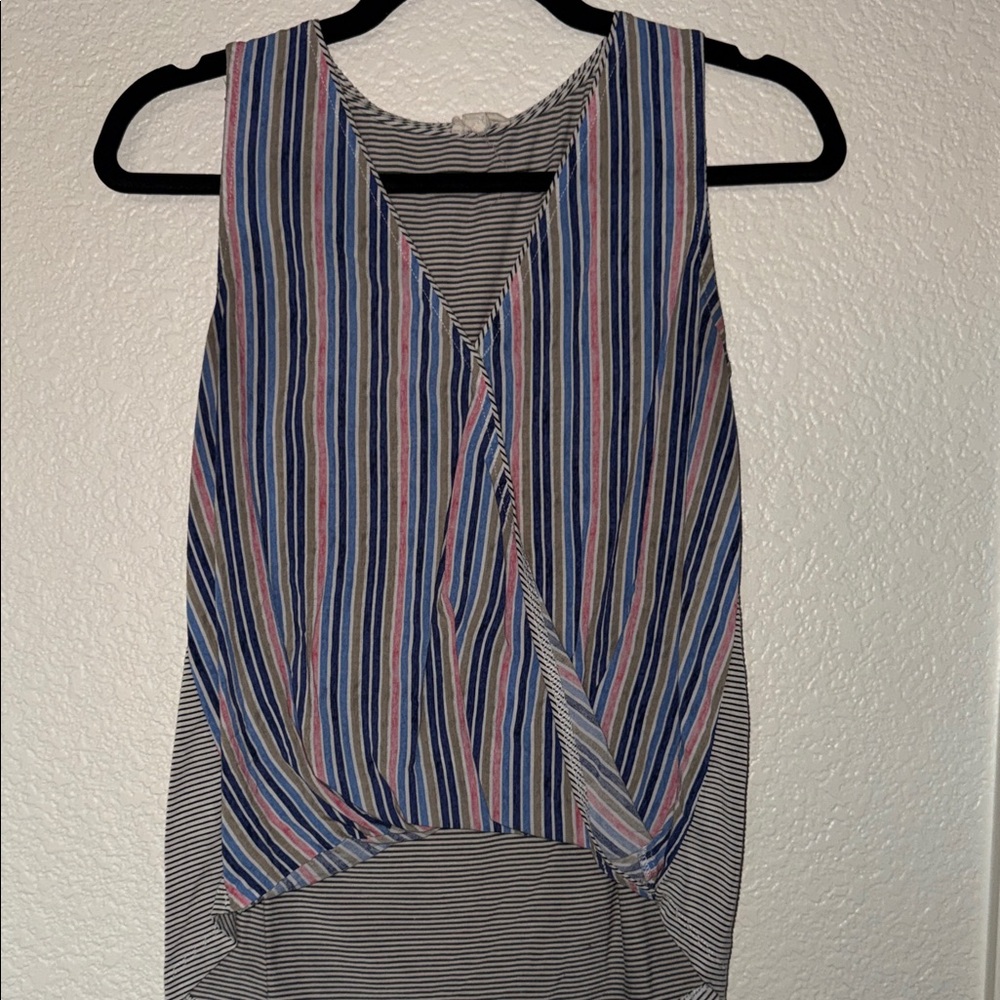 Striped Sleeveless Women's Top